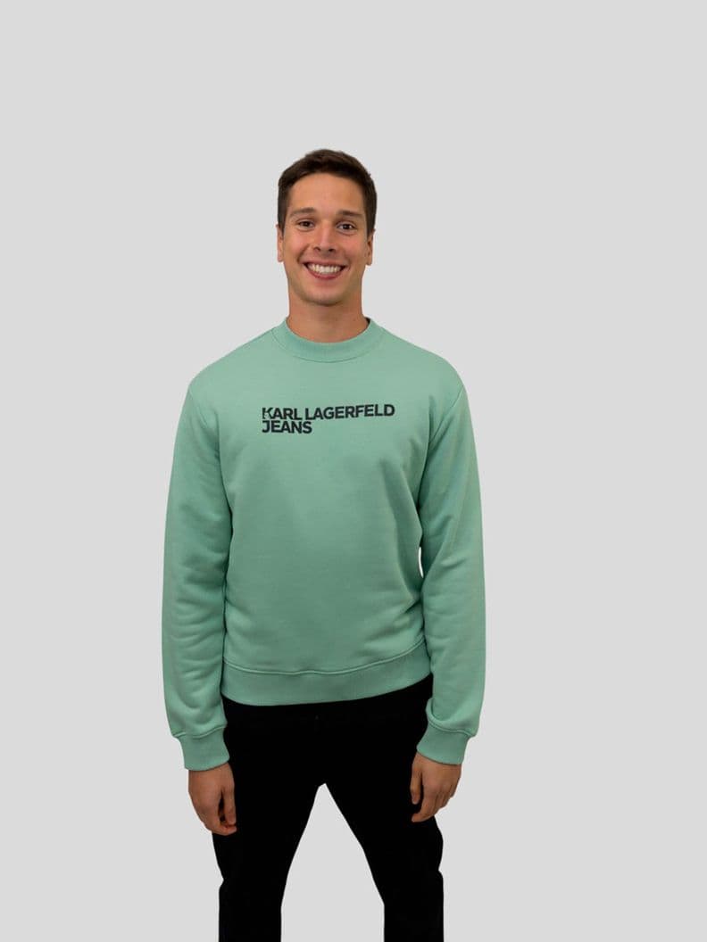 Poleron regular fit - K/ESSENTIAL Verde Karl Lagerfeld L