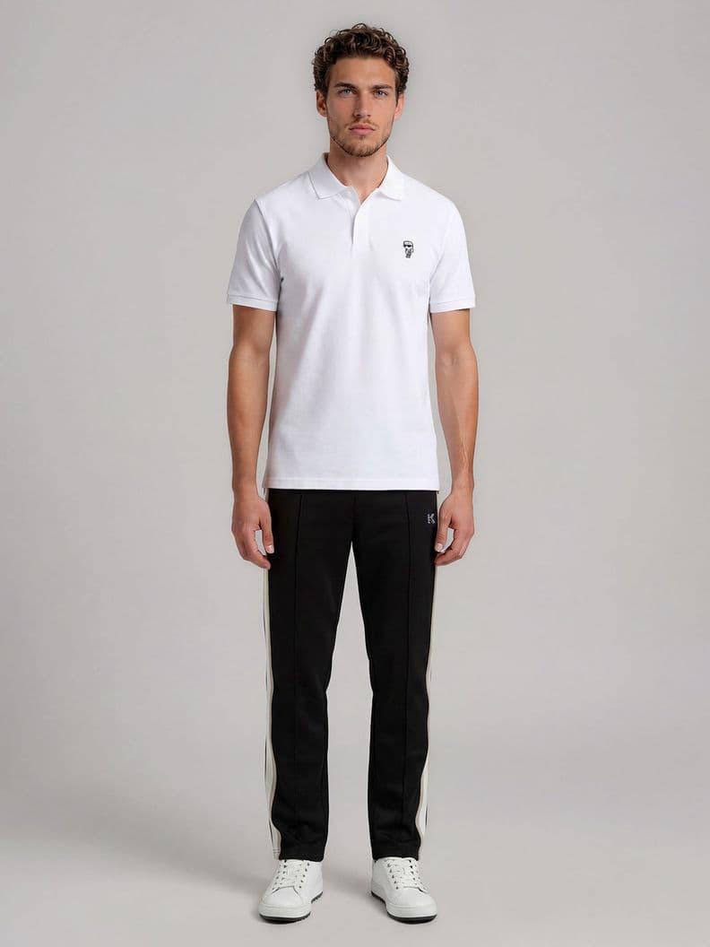 Pantalon deportivo con franjas laterales Negro Karl M