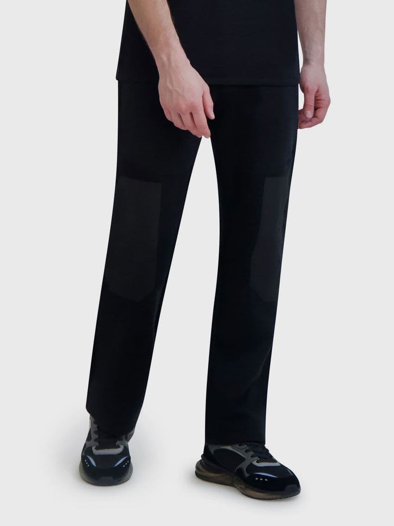 Jogger con textura Negro 2XL