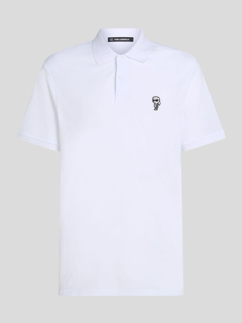 Polo con IKON KARL bordado Blanco Karl Lagerfeld M