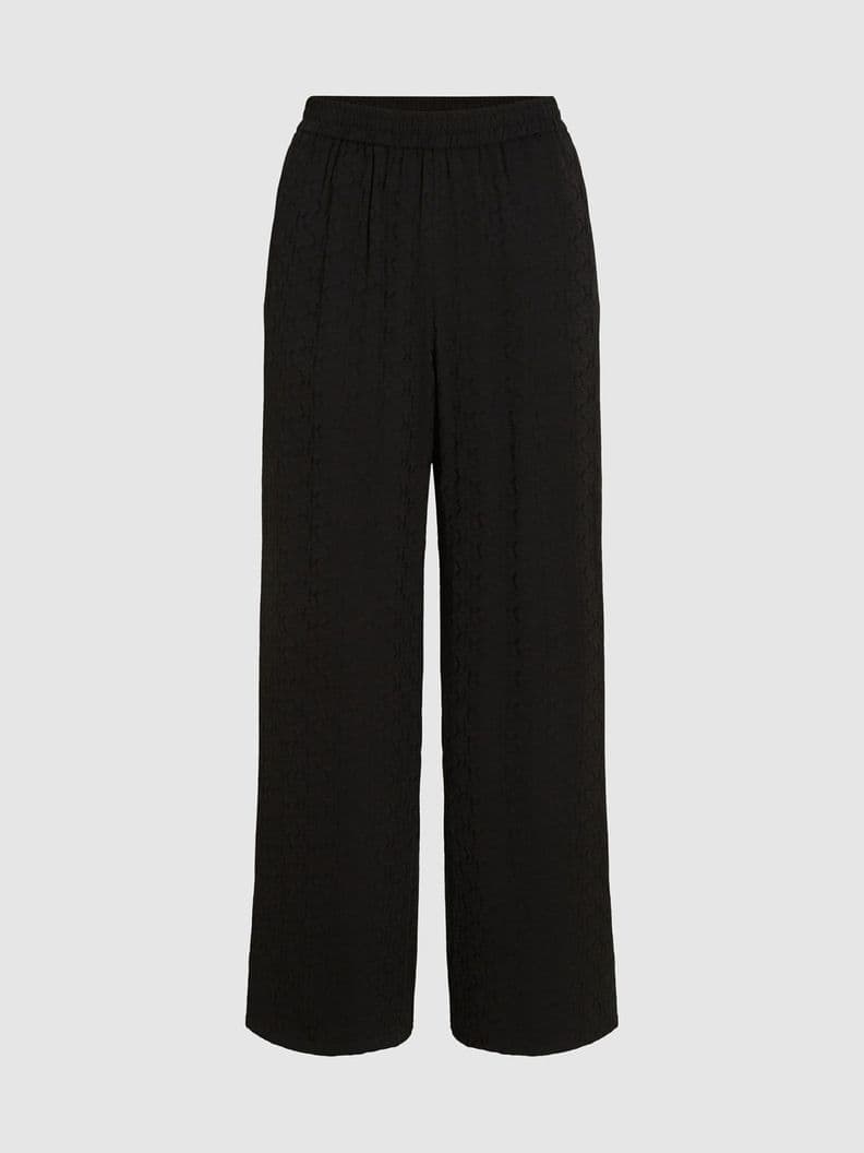 Pantalon con logo de tejido en jacquard Negro M