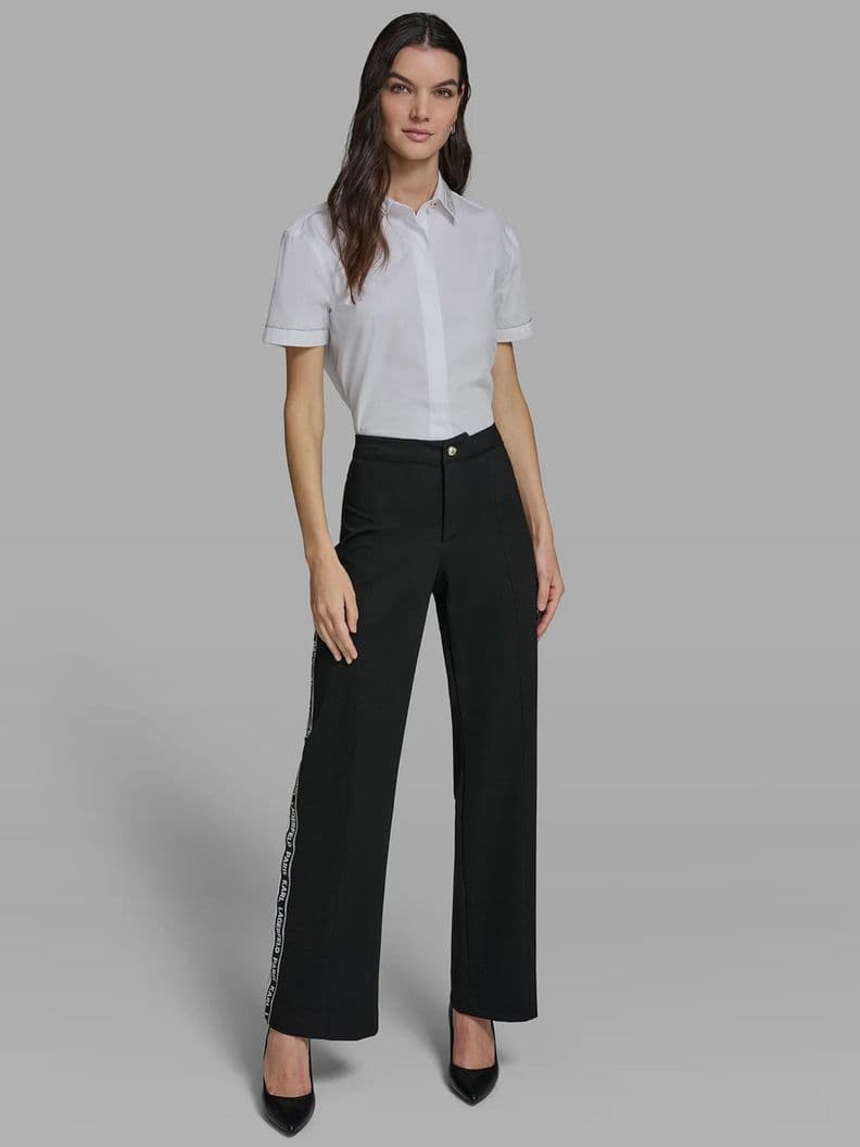 Pantalon con tira logo lateral Negro Karl Lagerfeld 14