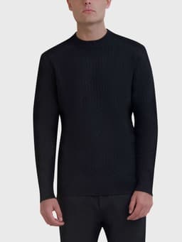 Sweater texturizado geometrico Negro L