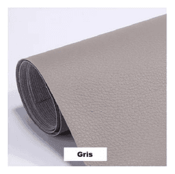 Rollo Parche Reparacion Adhesivo Cuero Sofa 137x50 Cm Gris