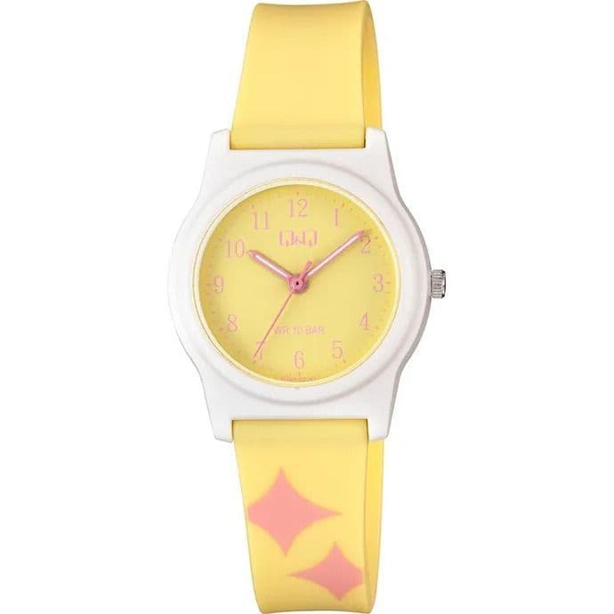 Reloj Q&Q G23A-021 G23A021 Nina Analogo Resina Amarillo