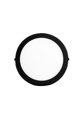 PLAFON PANEL LED 24W NEGRO REDONDO 3000K