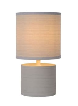 LAMPARA DE MESA GREASBY GRIS 1xE14