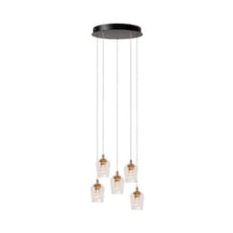 LAMPARA COLGANTE DESNIVEL BERLIANE 5 LUCES LED 2700K Blanco