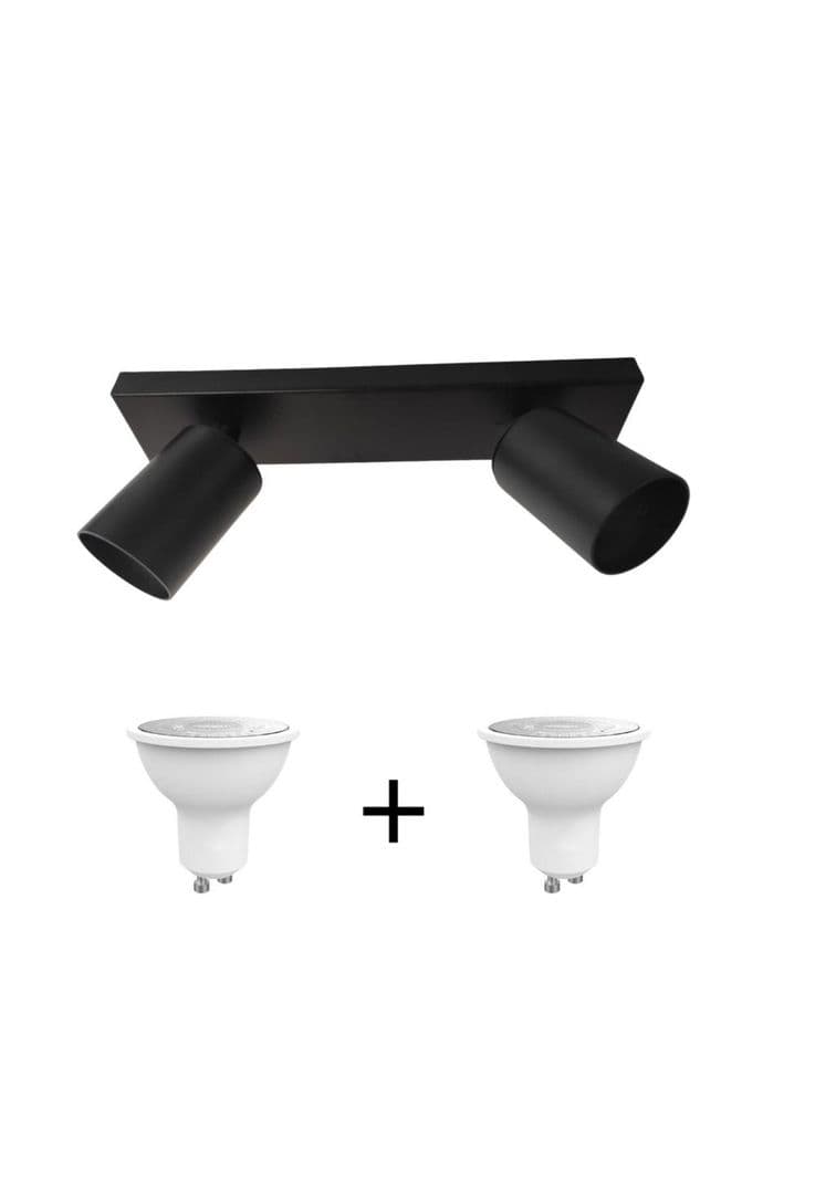 PACK BARRA RUNNER NEGRO 2 LUCES