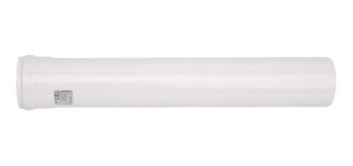 Extension De Evacuacion De Gases 80mm Splendid Para Calefont Blanco