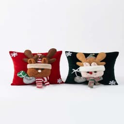 KIT DE 2 COJINES CON DISENO NAVIDENO 40CMX40CM A1