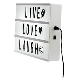 Caja De Luz Led A4 Pizarra Con Letras Y Emojis Cartel