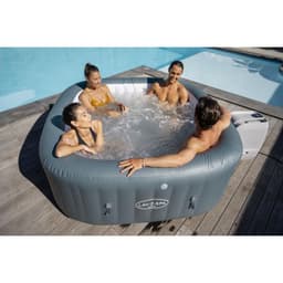 Hot Tub Jacuzzi Inflable Hawaii Hidromasaje 6 Pers Bestway Gris
