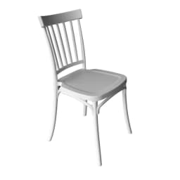 Silla Plastico Apilable Deco Viken Blanca Escandinavia Blanco