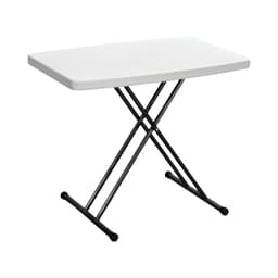 Mesa Plegable Rectangular Ajustable 77.5x50x70 Cms Northwest Blanco