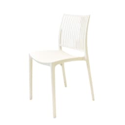 Silla Plastico Apilable Deco Noruega Blanca Escandinavia Blanco