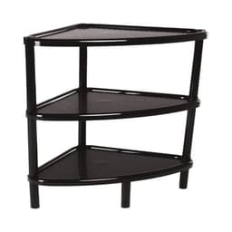 Estante esquinero triangular plastico 3 niveles Negro Rimax