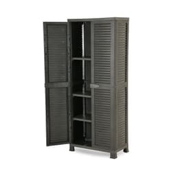 Armario Closet Plastico Grande Multiuso Negro 68x39x171,5cm