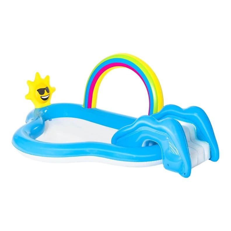 Piscina Y Juegos Inflable Arcoiris 2.57Mx1.45Mx91Cms Bestway Azul
