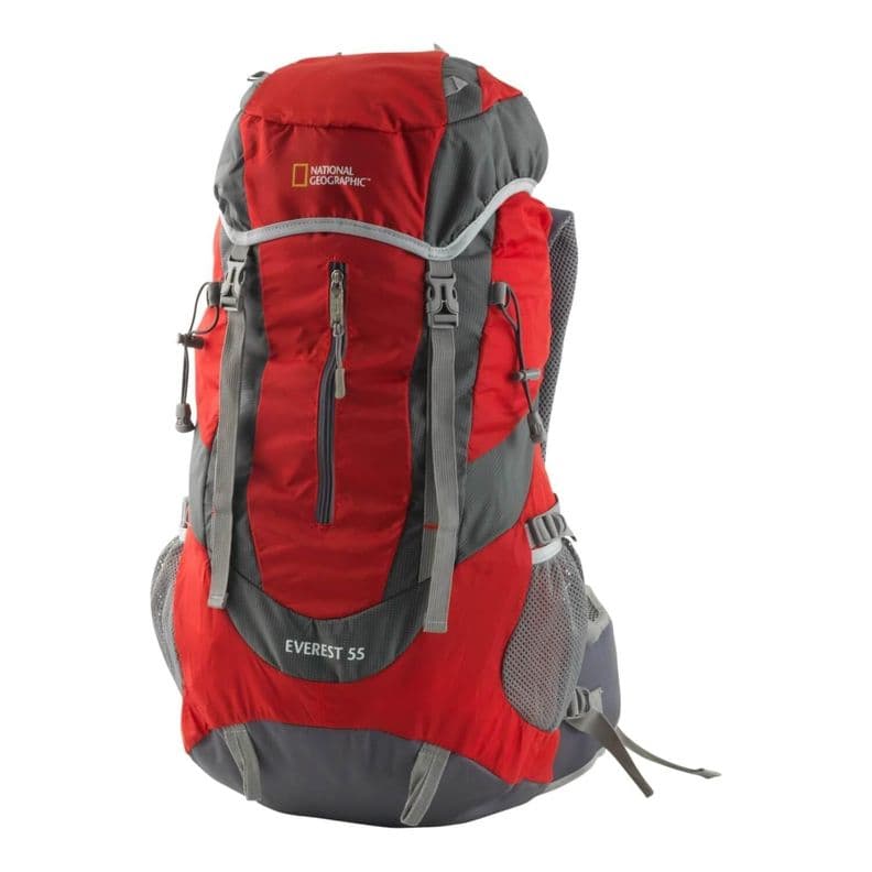 Mochila Camping Everest 55 Litros Roja National Georgraphic Rojo