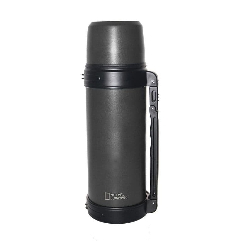 Termo Agua Acero Inox Mango Movible Tapa Stopper 1.8L Gris