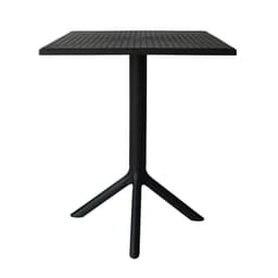 Mesa Cocina Terraza Jardin Cuadrada Sander 76x60x60cm Negra Negro