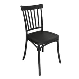 Silla Plastico Apilable Deco Viken Negra Escandinavia Negro