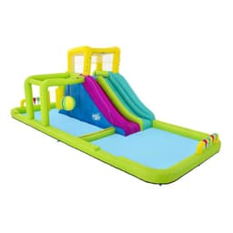 Parque Castillo Tobogan Acuatico Inflable Splash Course 7.1mx3.1mx2.65m Azul