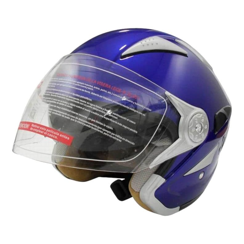Casco Full Face Bx529 Talla M Deep Blue Certificado ECE Azul