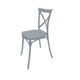 Silla Plastico Crossback Deco Copenhagen Gris Escandinavia