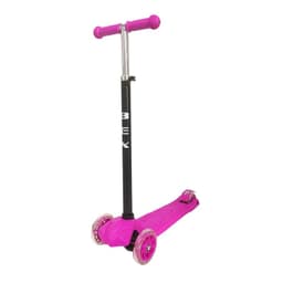Scooter Monopatin 3 Ruedas Luces Barra Ajustable 86cm Rosa Bex Fucsia