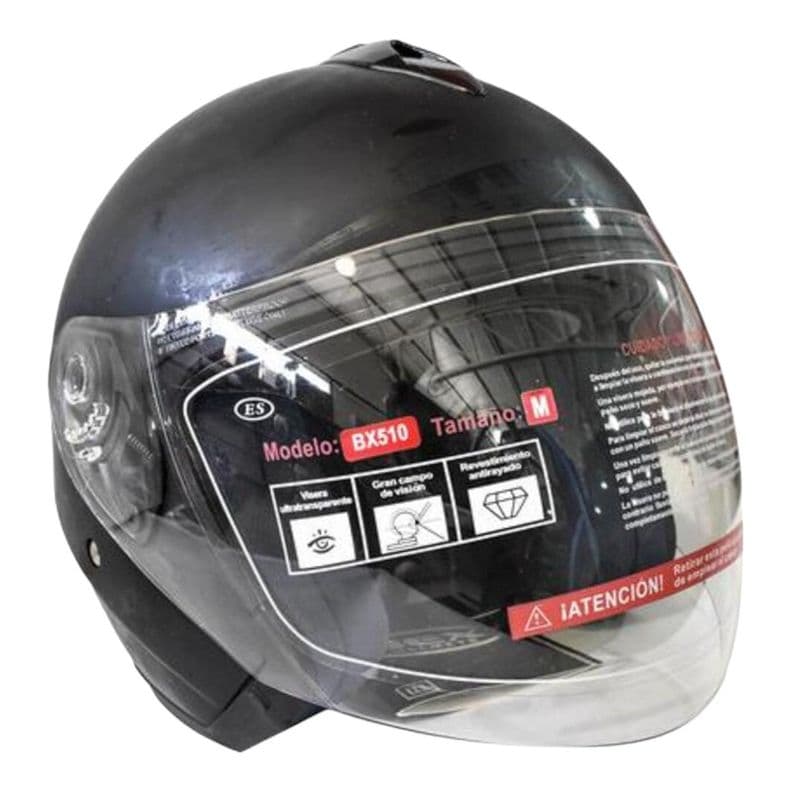 Casco Full Face Bx510 Talla L Color silver Certificado ECE Plata