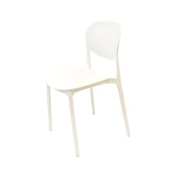 Silla Plastico Apilable Deco Hamburg Blanca Escandinavia Blanco