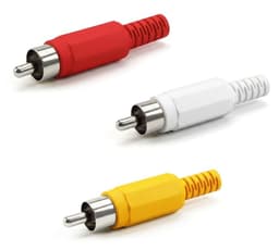 3 Set Conectores Rca Audio Video Repuesto Soldar Armar Juego