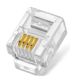 Pack RJ11 Conector Cable Telefono Conexion Terminal Repuesto
