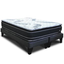 Cama Europea Sleepwell Pocket Dual Side 2 Plazas Negro