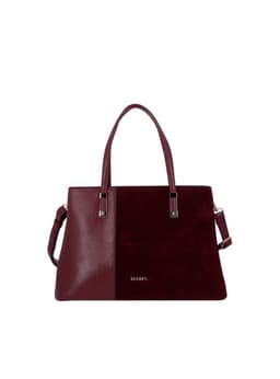Cartera Tote Secret Zagreb SC7 Mediana Burdeo M