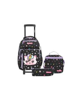 Pack Mochila con ruedas Nina Xtrem New Run Negro M