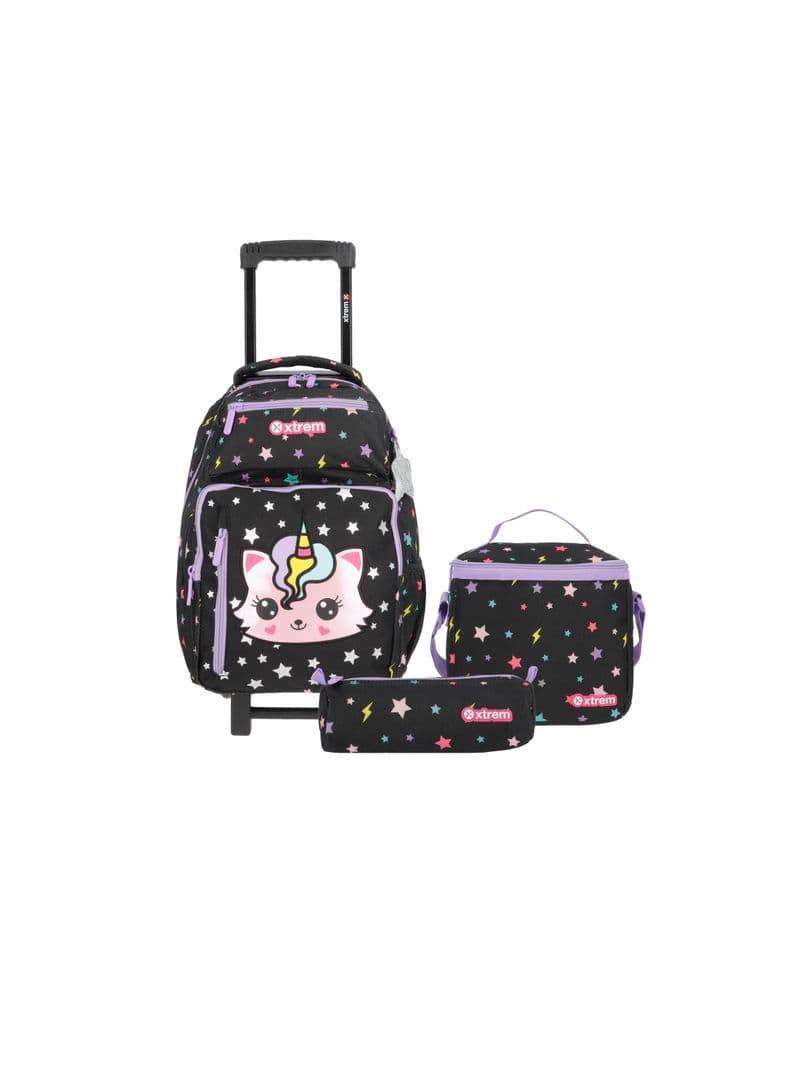 Pack Mochila con ruedas Nina Xtrem New Run Negro M