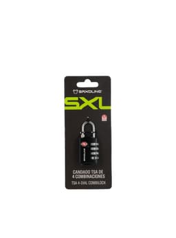 Candado para Maleta con 4 diales TSA Saxoline Negro XS