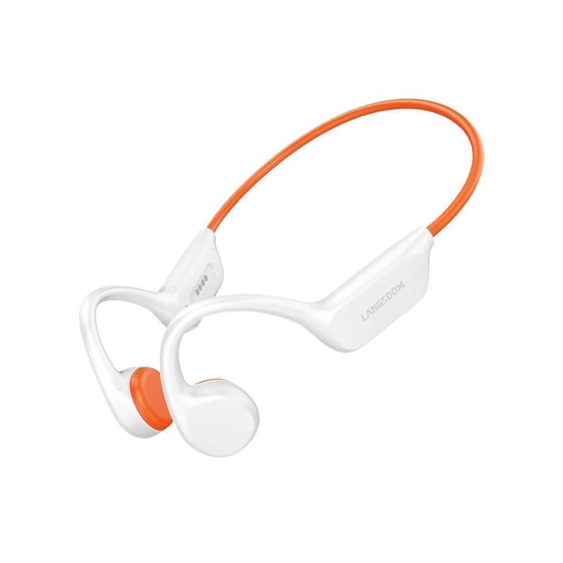 Audifonos Deportivos de Conduccion Osea IPX8 Langsdom BE17 Naranjo