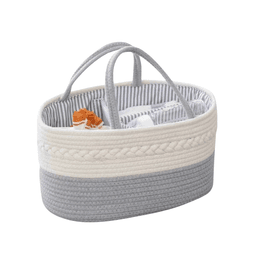Canasto Deco Multiusos - Organizador De Panales Bebe Gris Rn