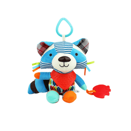Sonajero Sensorial Para Bebe - Movil De Peluche Para Coche o Cuna Celeste 6-9 meses