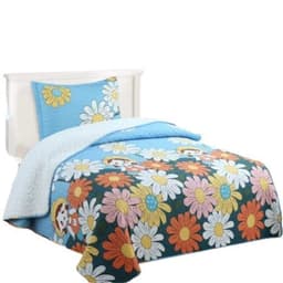 Cubrecama Sherpa 1.5 Plazas - Mundo Floral Michelle M941