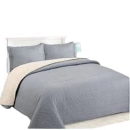 Cubrecama Sherpa 1.5 Plazas - Gris M924