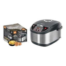 Olla Arrocera El ctrica RAF 5 Litros 900W Modelo R 0110 Plateado Metalico
