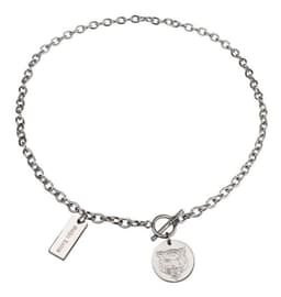 Collar De Tigre As De Picas Acero Quirurguico Hombre Plateado