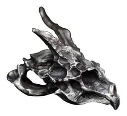 Collar Acero Calavera Dragon Hombre Caballeros Moda 2022 X Plateado