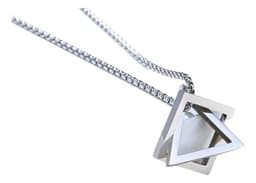 Collar Style Silver Space Hombre Mujer Moda Masculina 2021 Plateado