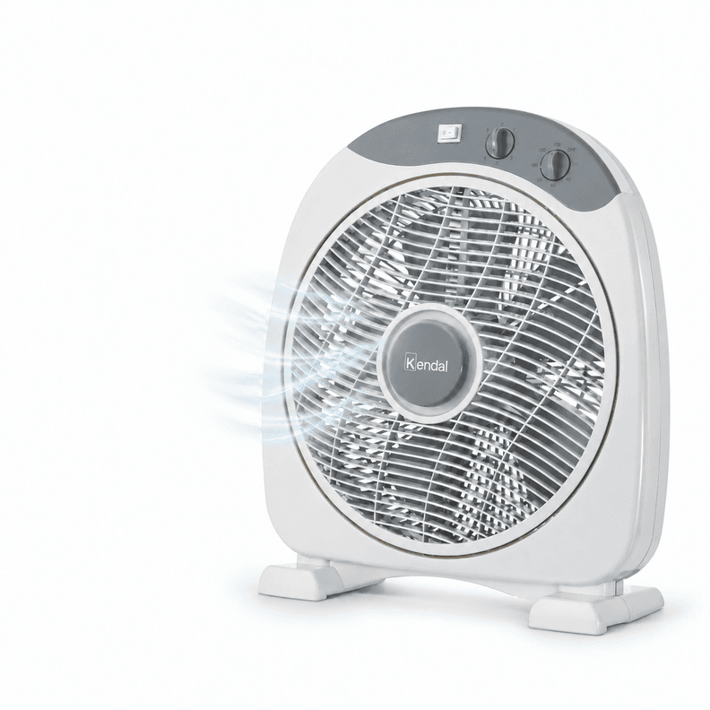 Ventilador Mesa Piso Silencioso Kendal Box Kf-12b3 Timer 120 Min